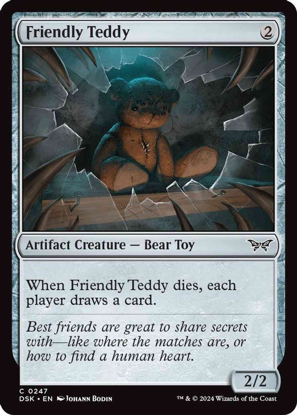 Friendly Teddy magic card front