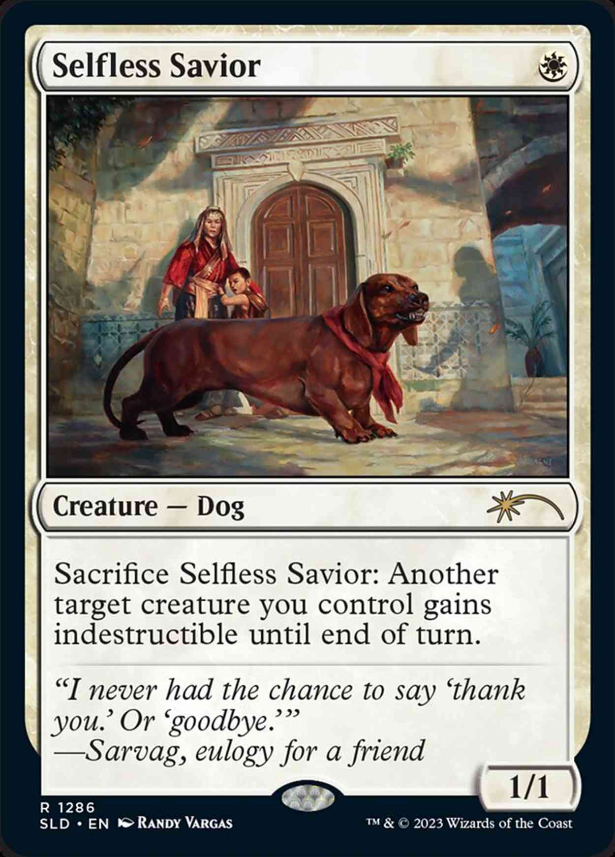 Selfless Savior magic card front