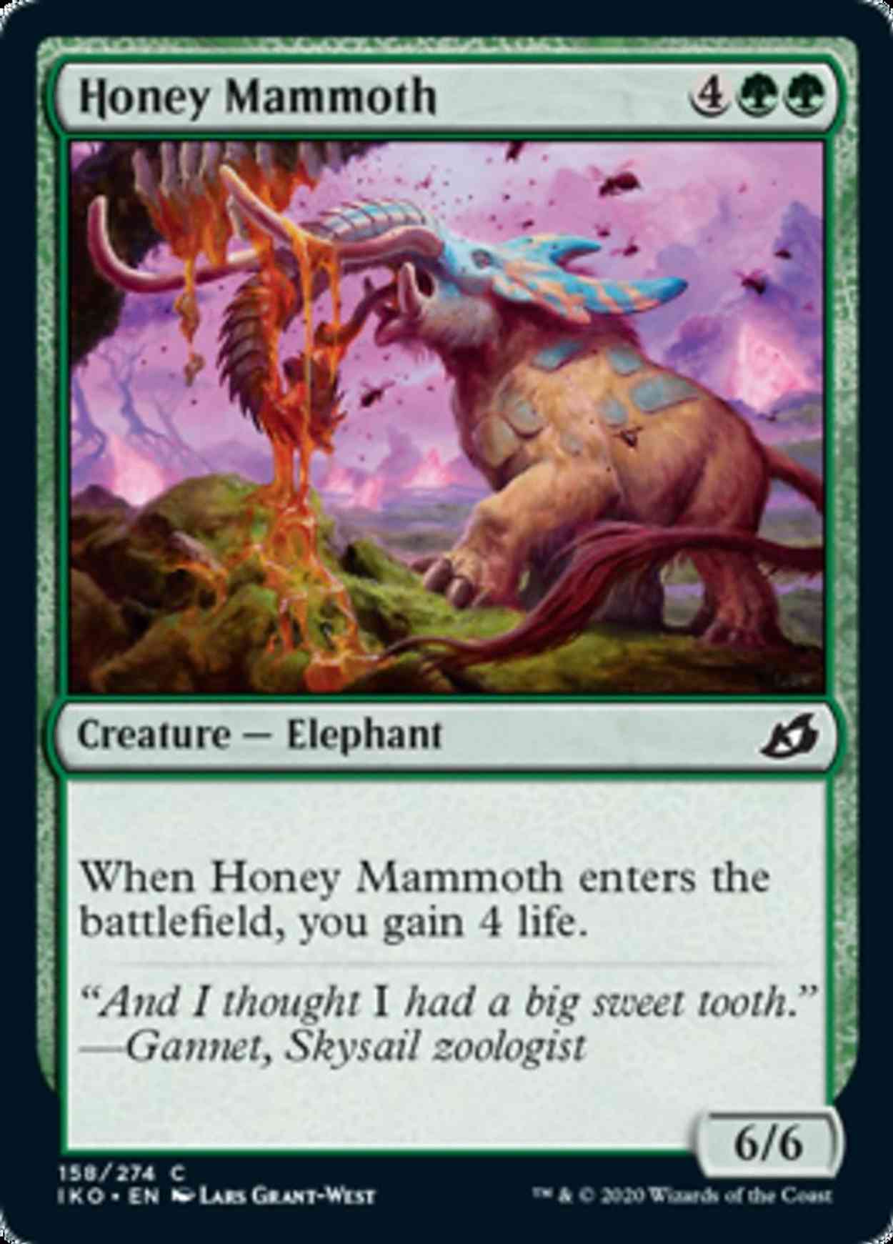 Honey Mammoth magic card front