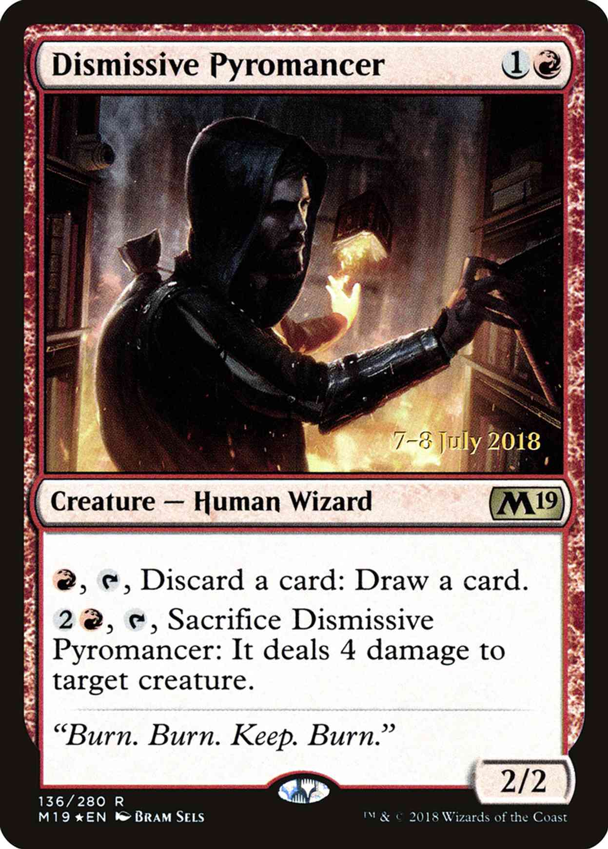 Dismissive Pyromancer magic card front