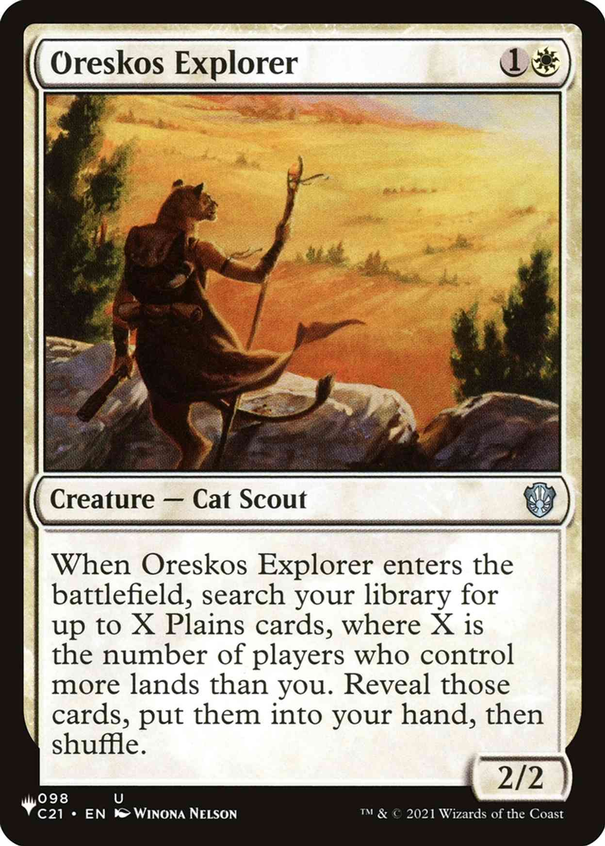 Oreskos Explorer magic card front