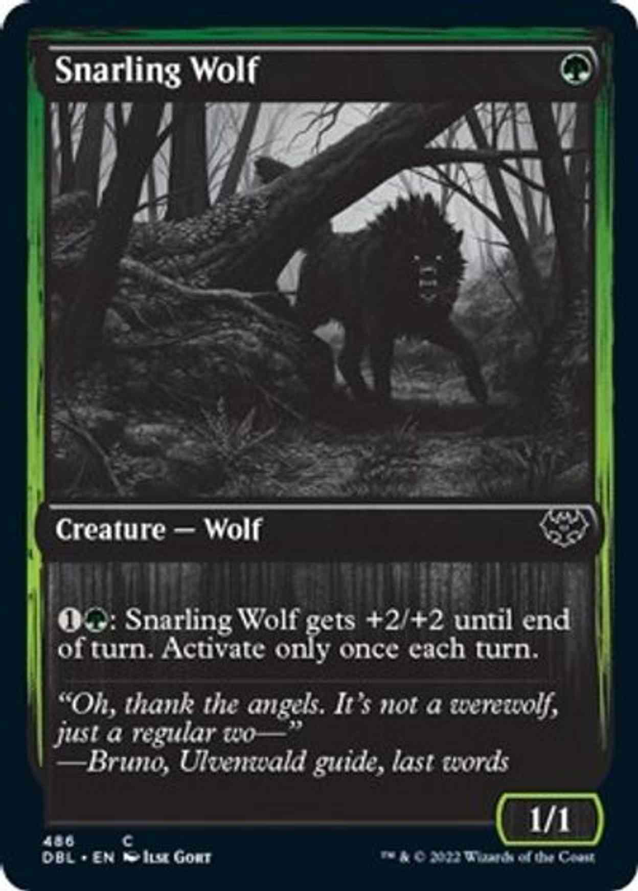 Snarling Wolf (486) magic card front