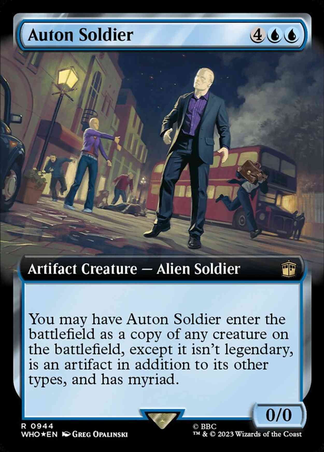 Auton Soldier (Extended Art) (Surge Foil) magic card front