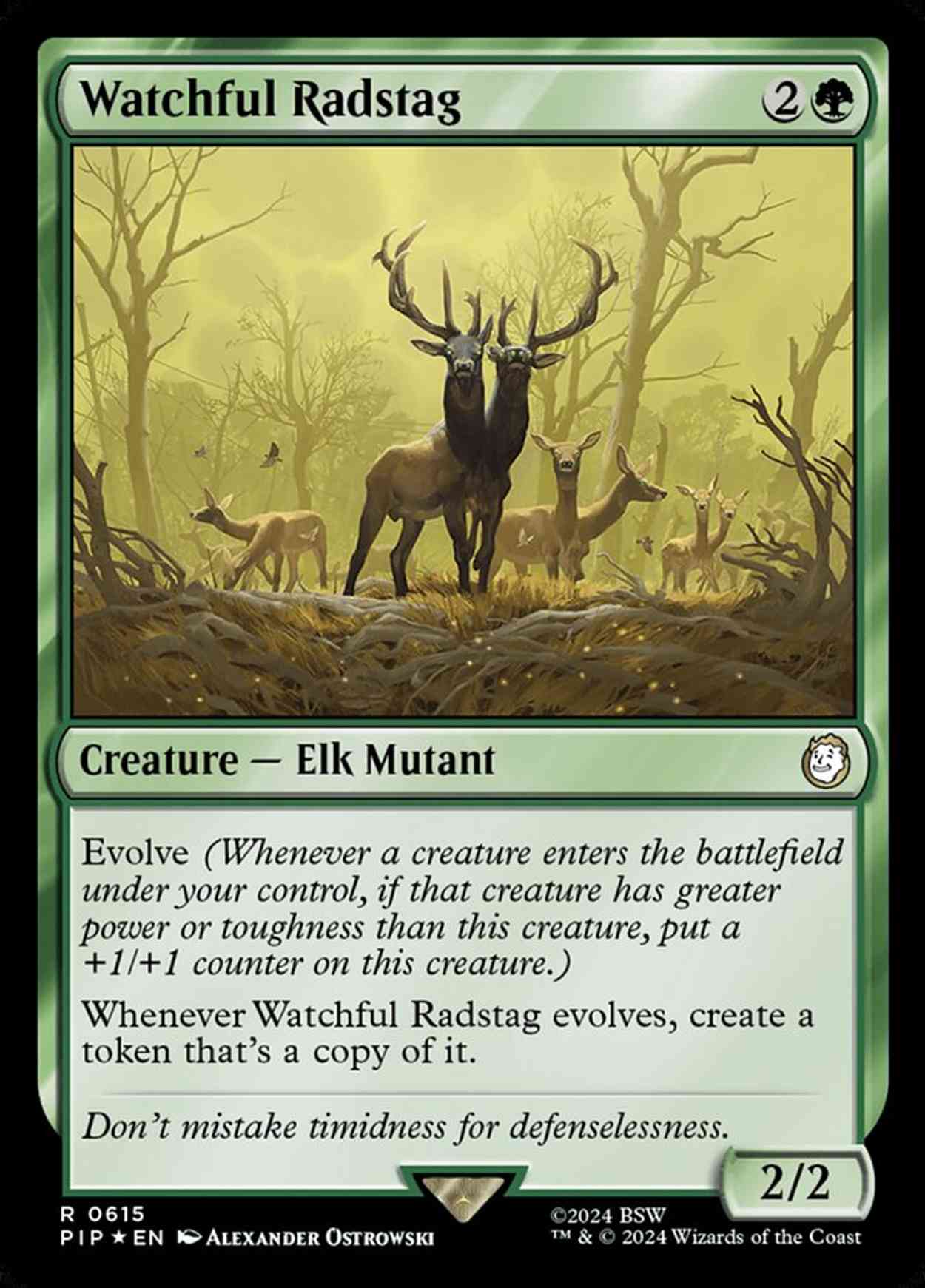 Watchful Radstag (Surge Foil) magic card front