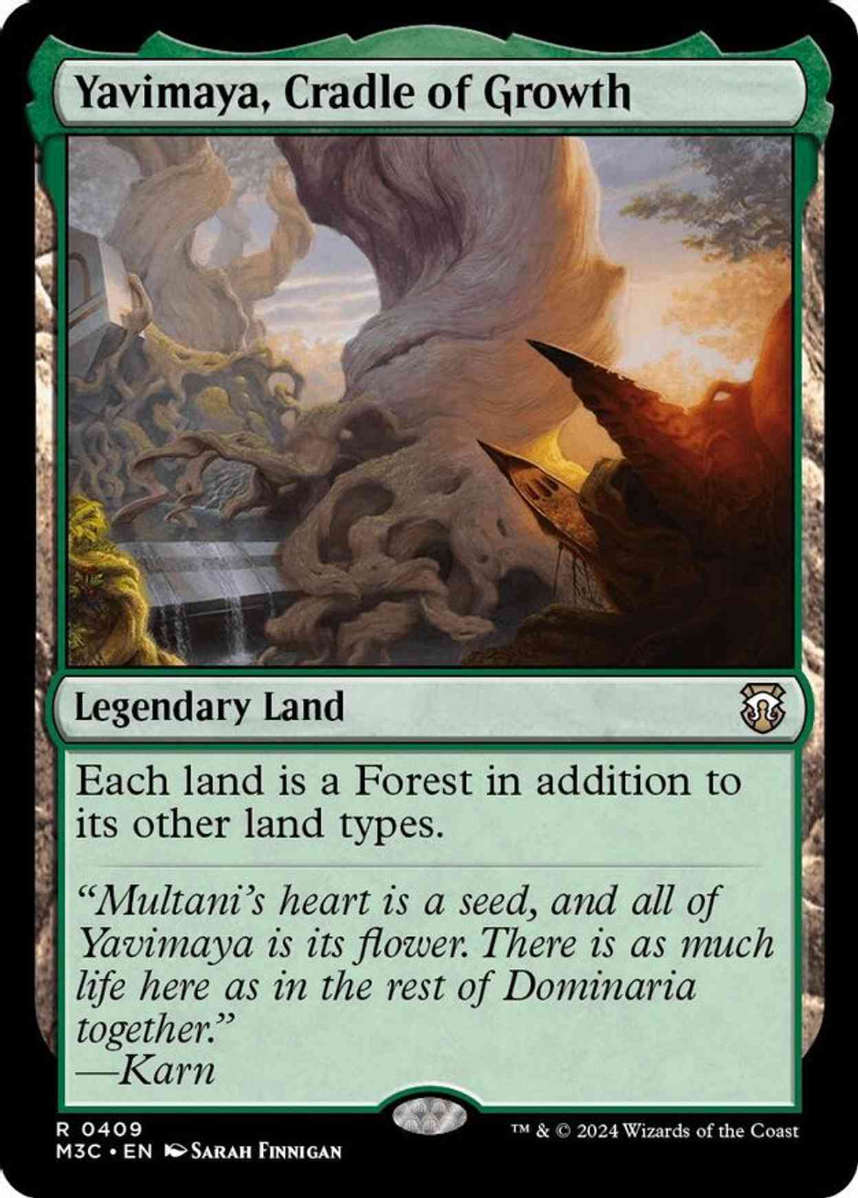 Yavimaya, Cradle of Growth (Ripple Foil) magic card front