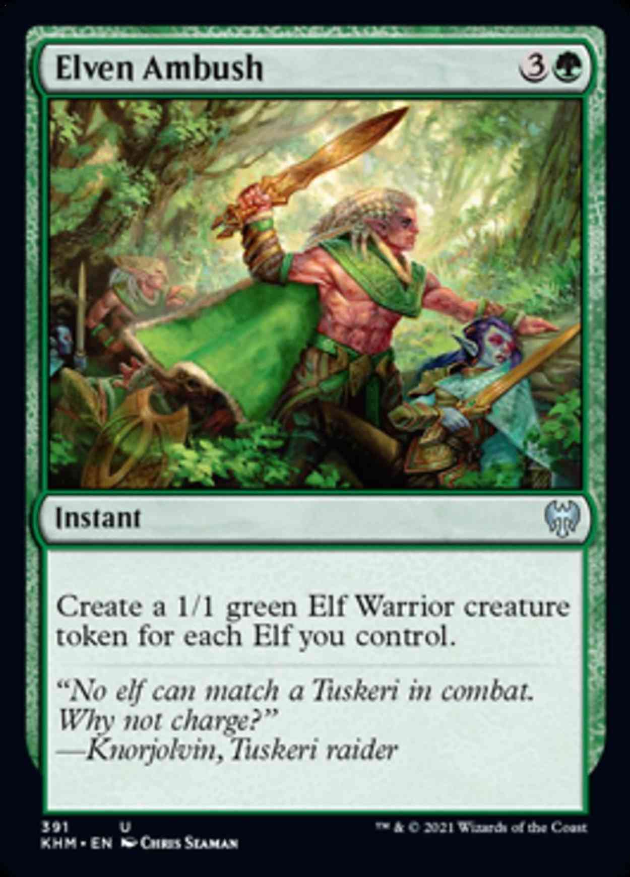 Elven Ambush magic card front