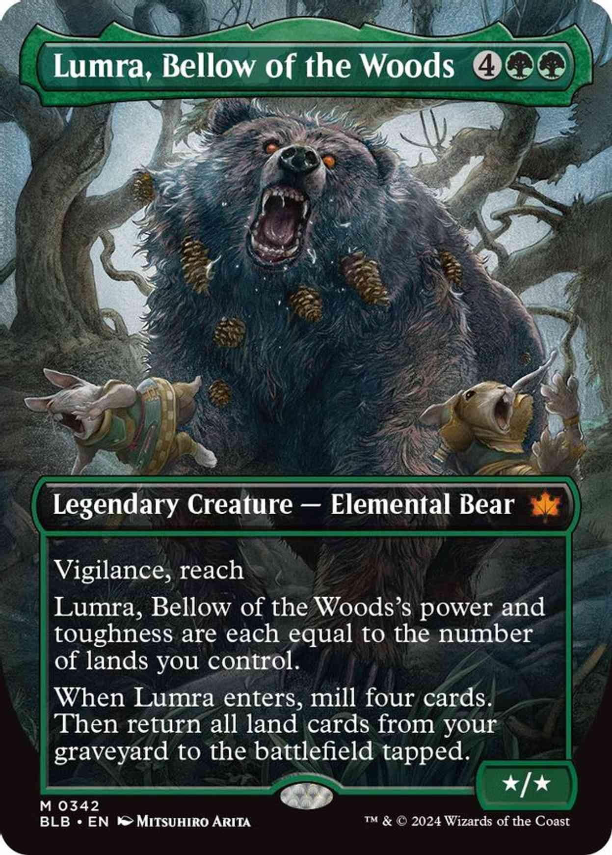 Lumra, Bellow of the Woods (Borderless) (0342) magic card front