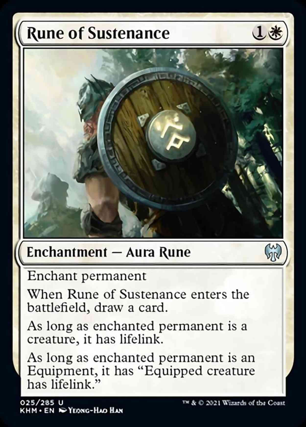 Rune of Sustenance magic card front