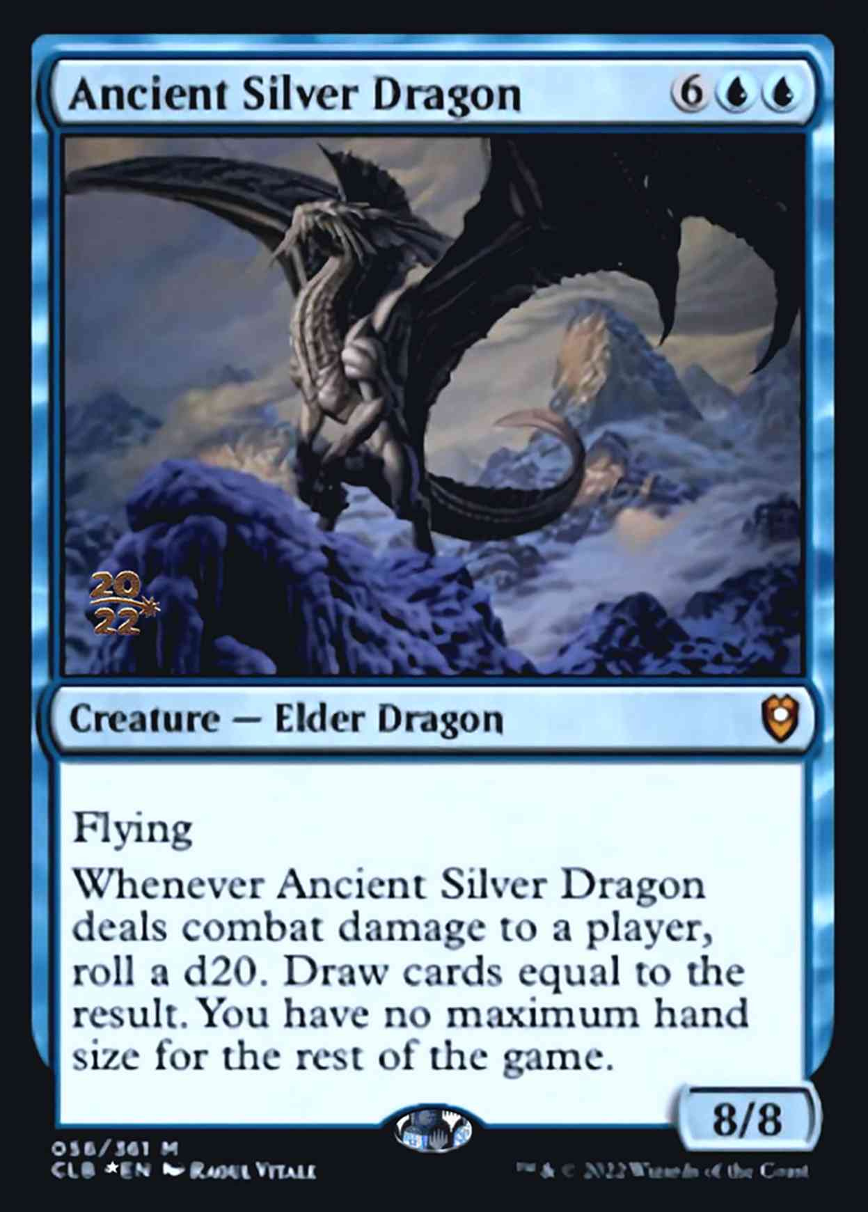 Ancient Silver Dragon magic card front