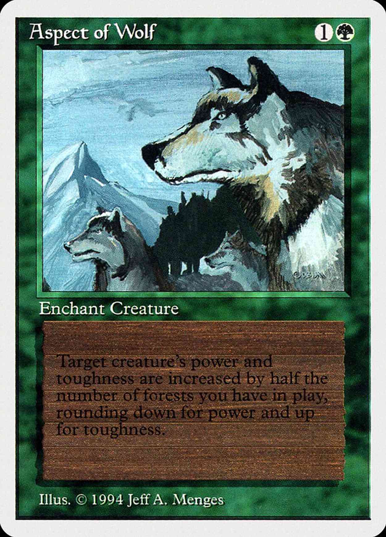 Aspect of Wolf magic card front