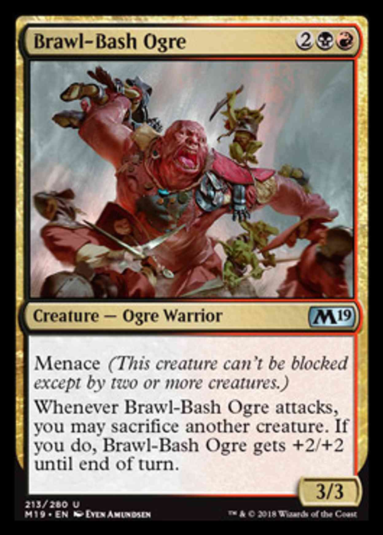 Brawl-Bash Ogre magic card front