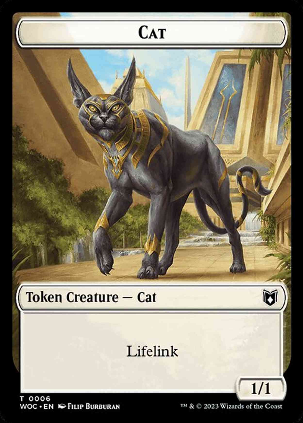 Cat (0006) // Pegasus Double-Sided Token magic card front