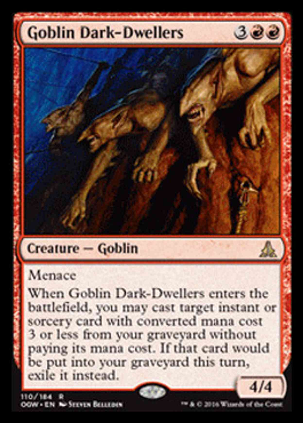 Goblin Dark-Dwellers magic card front