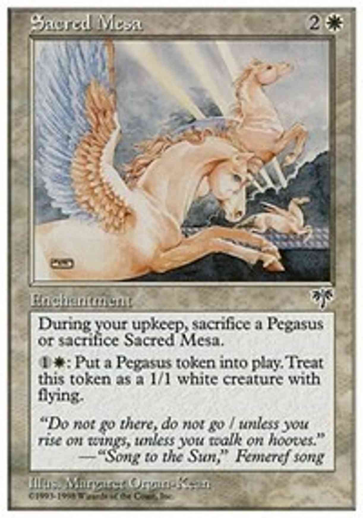 Sacred Mesa magic card front