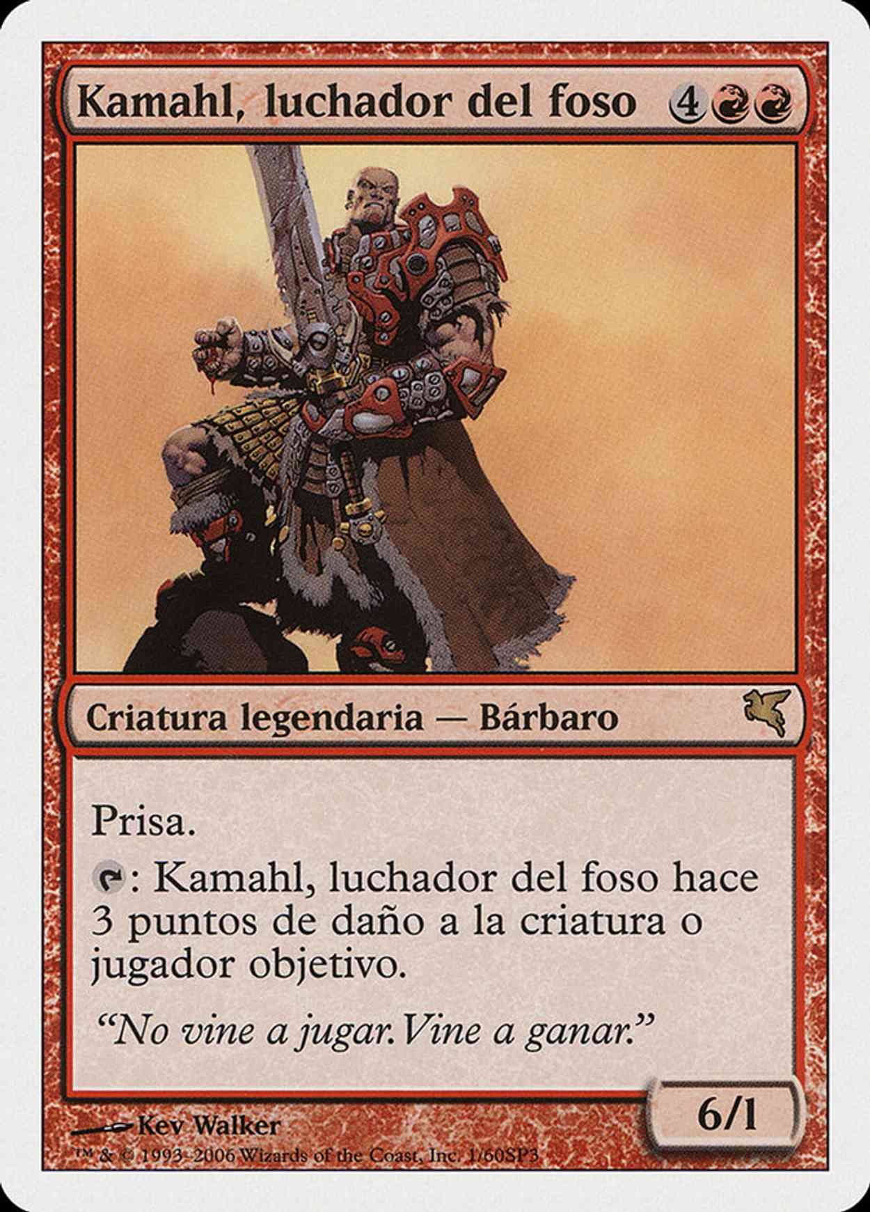 Kamahl, Pit Fighter (Retro Frame) magic card front