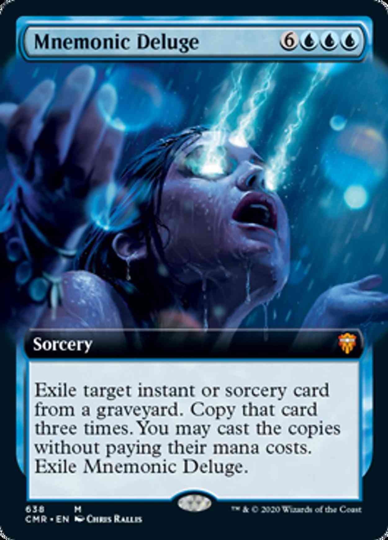 Mnemonic Deluge (Extended Art) magic card front