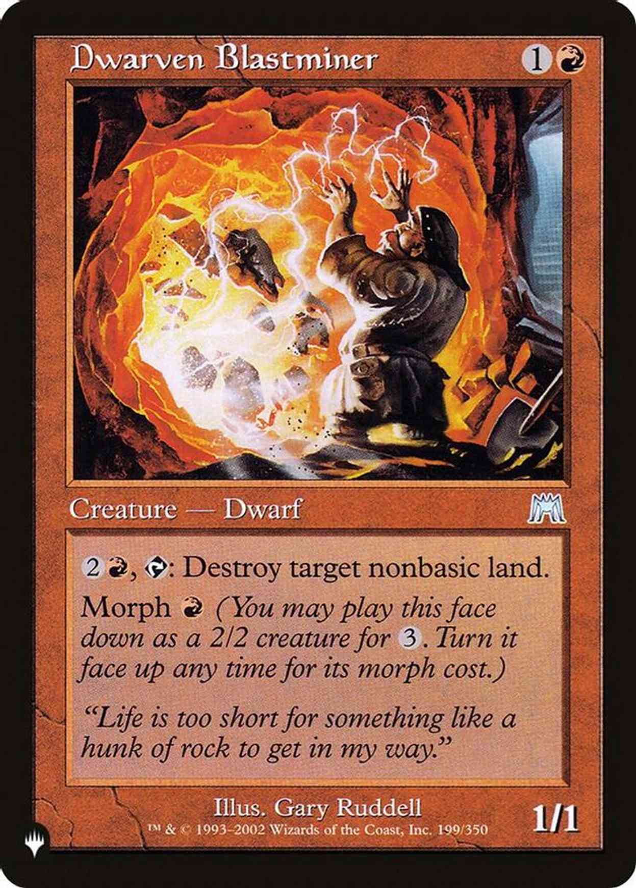 Dwarven Blastminer magic card front