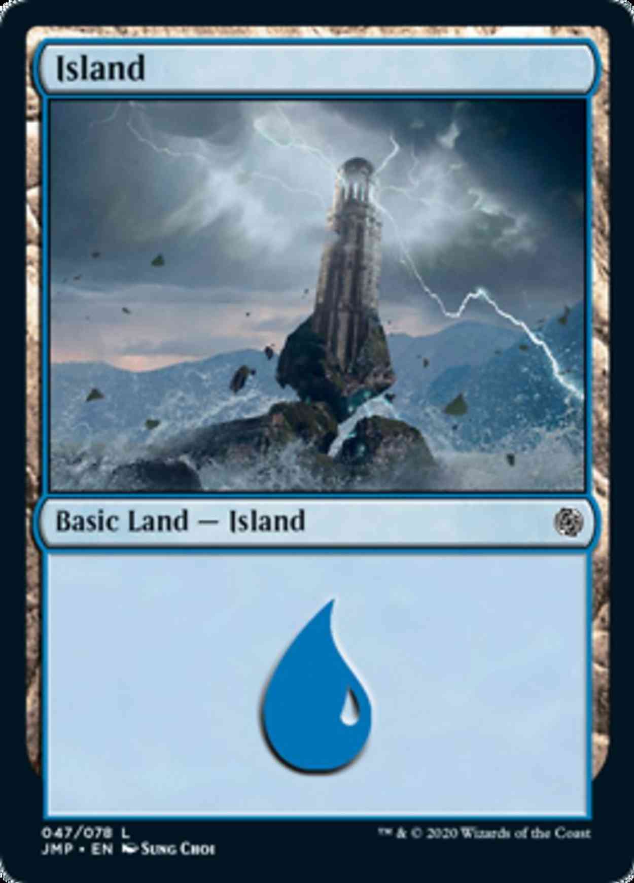 Island (47) magic card front