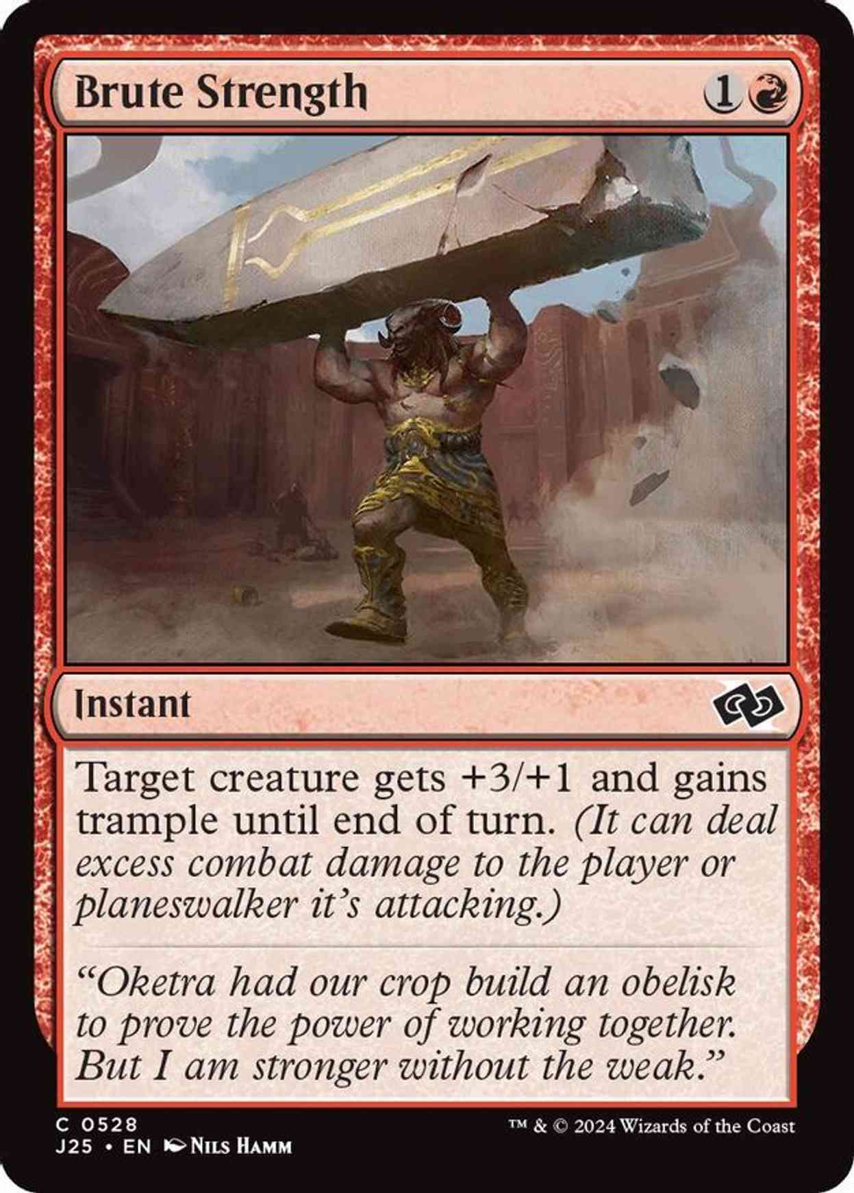 Brute Strength magic card front