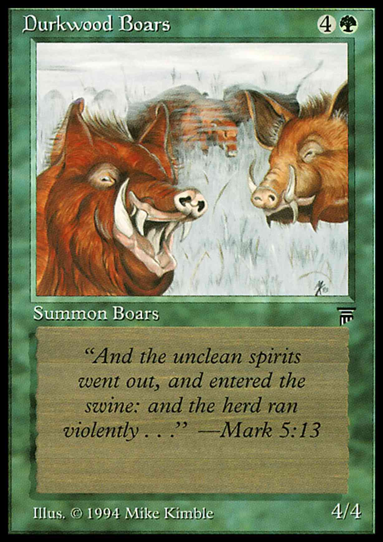 Durkwood Boars magic card front