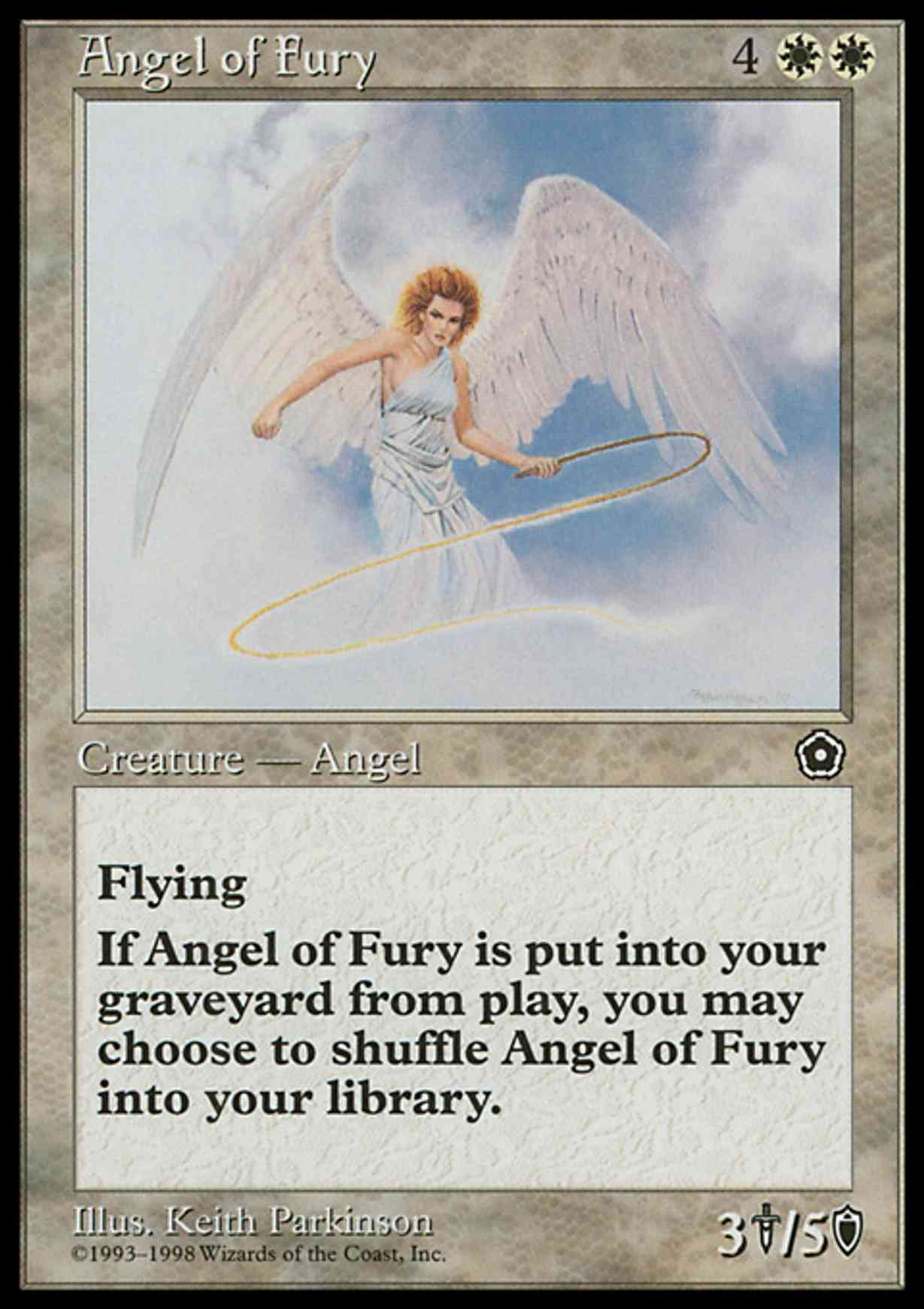 Angel of Fury magic card front