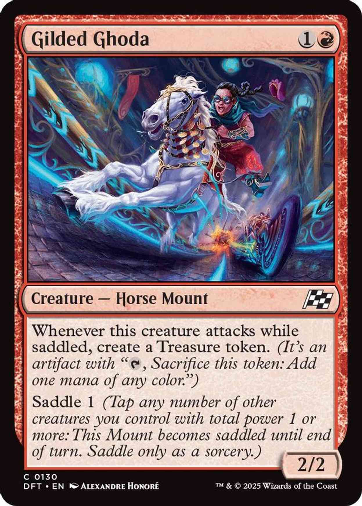 Gilded Ghoda magic card front
