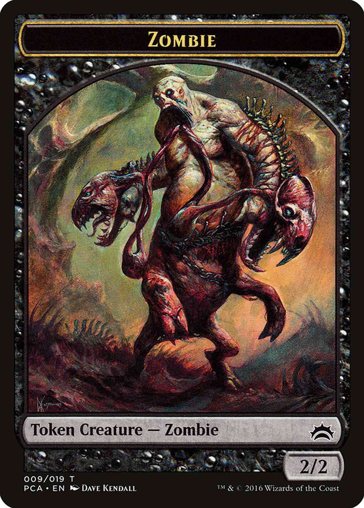 Zombie // Hellion Double-sided Token magic card front