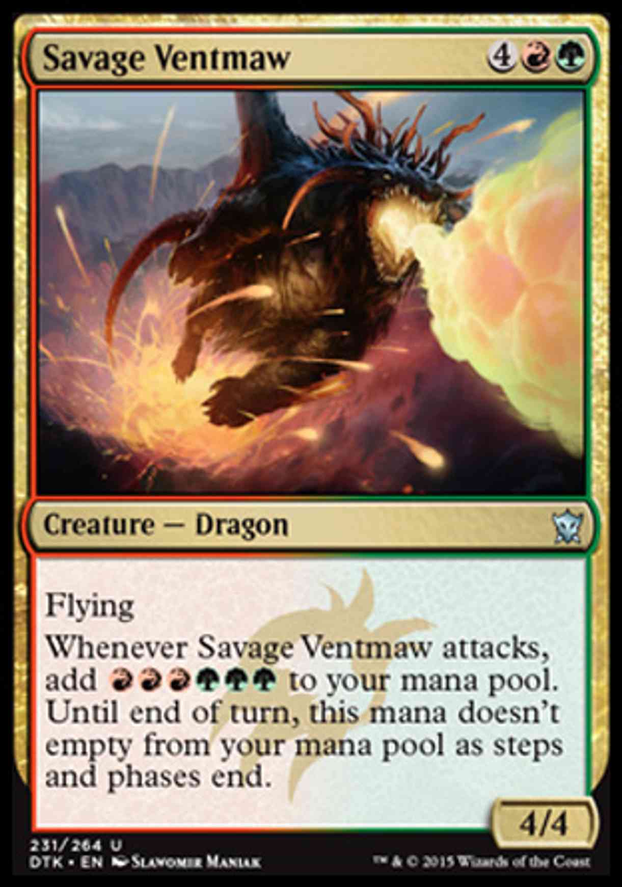 Savage Ventmaw magic card front