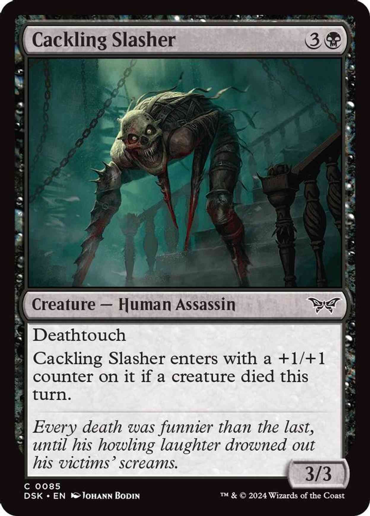 Cackling Slasher magic card front