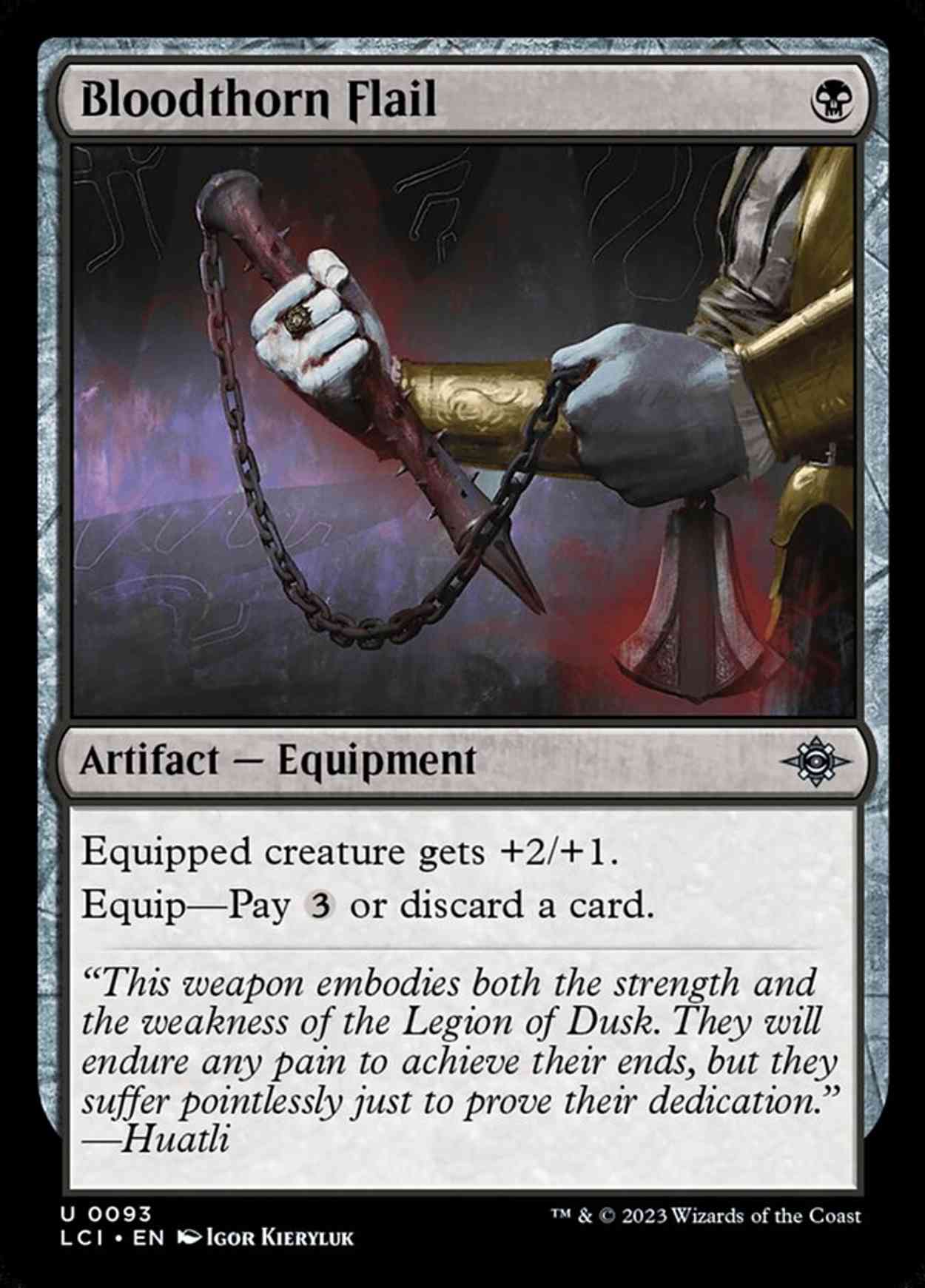 Bloodthorn Flail magic card front