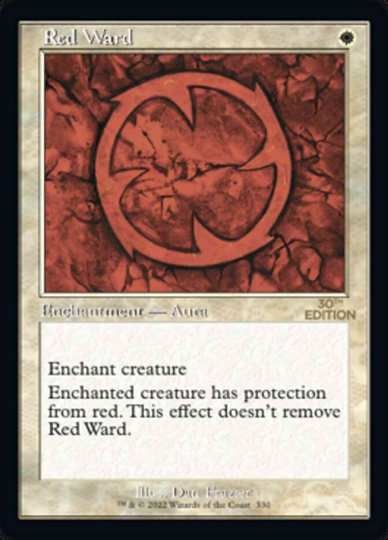 Red Ward (Retro Frame) magic card front