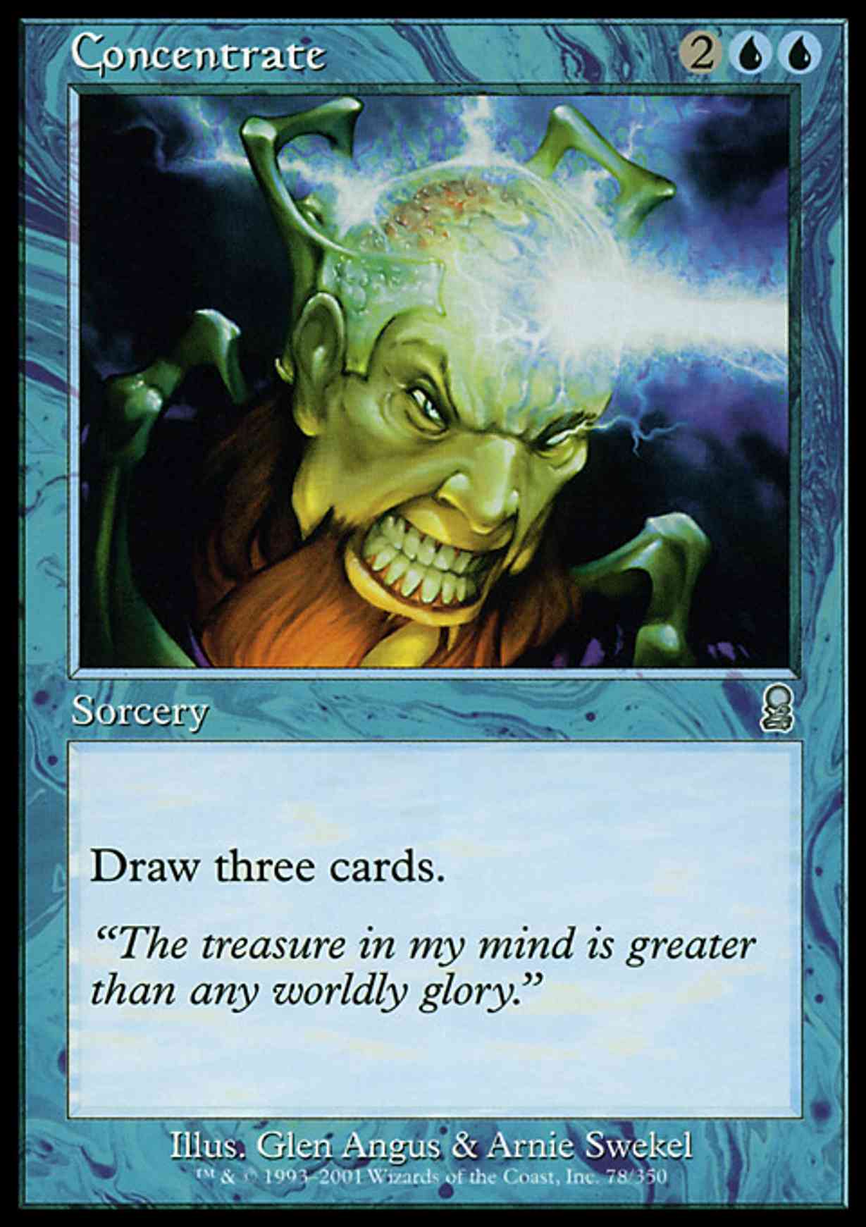 Concentrate magic card front