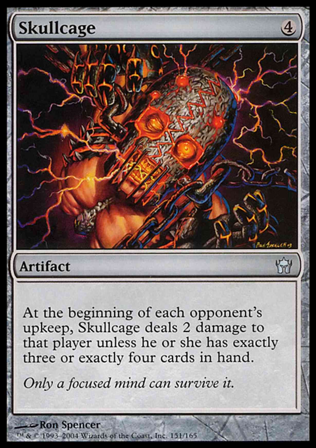 Skullcage magic card front