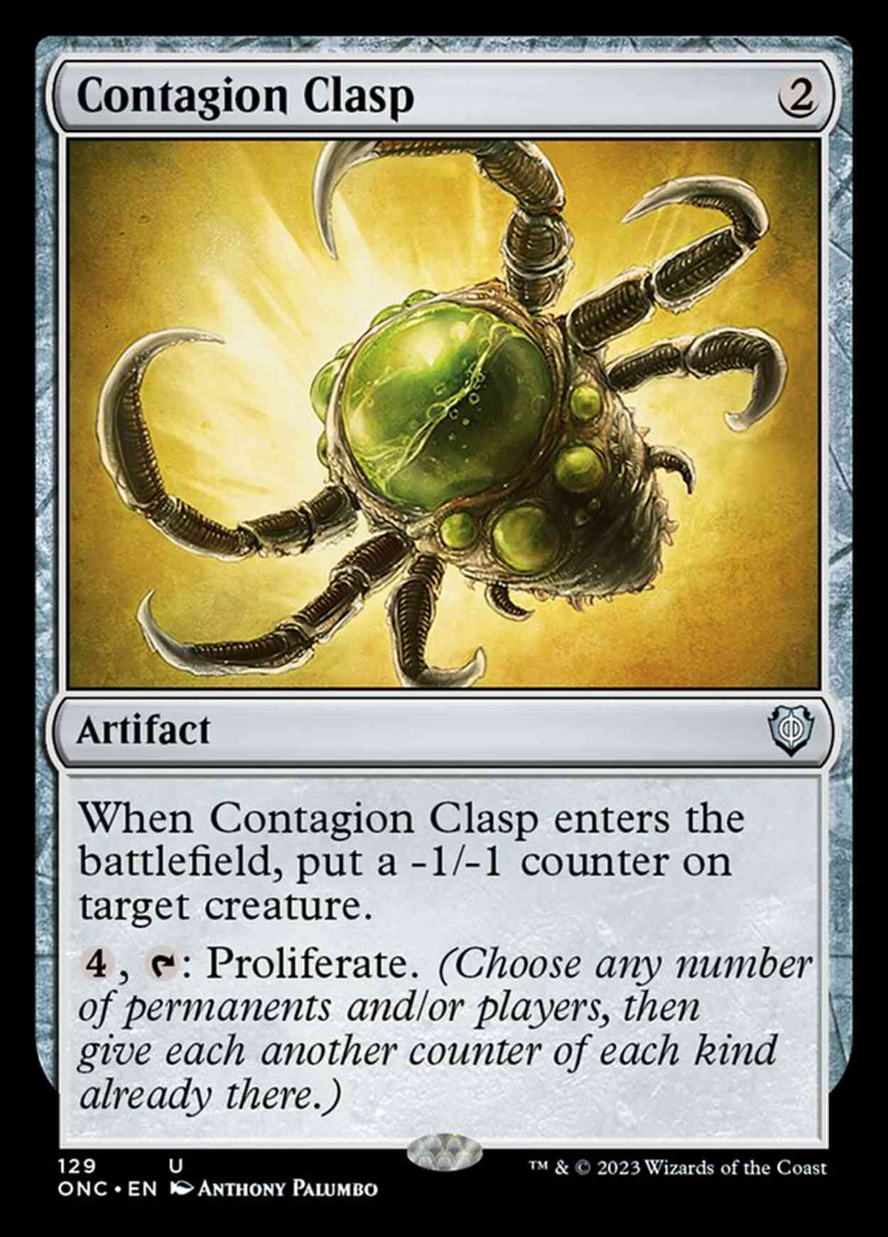 Contagion Clasp magic card front