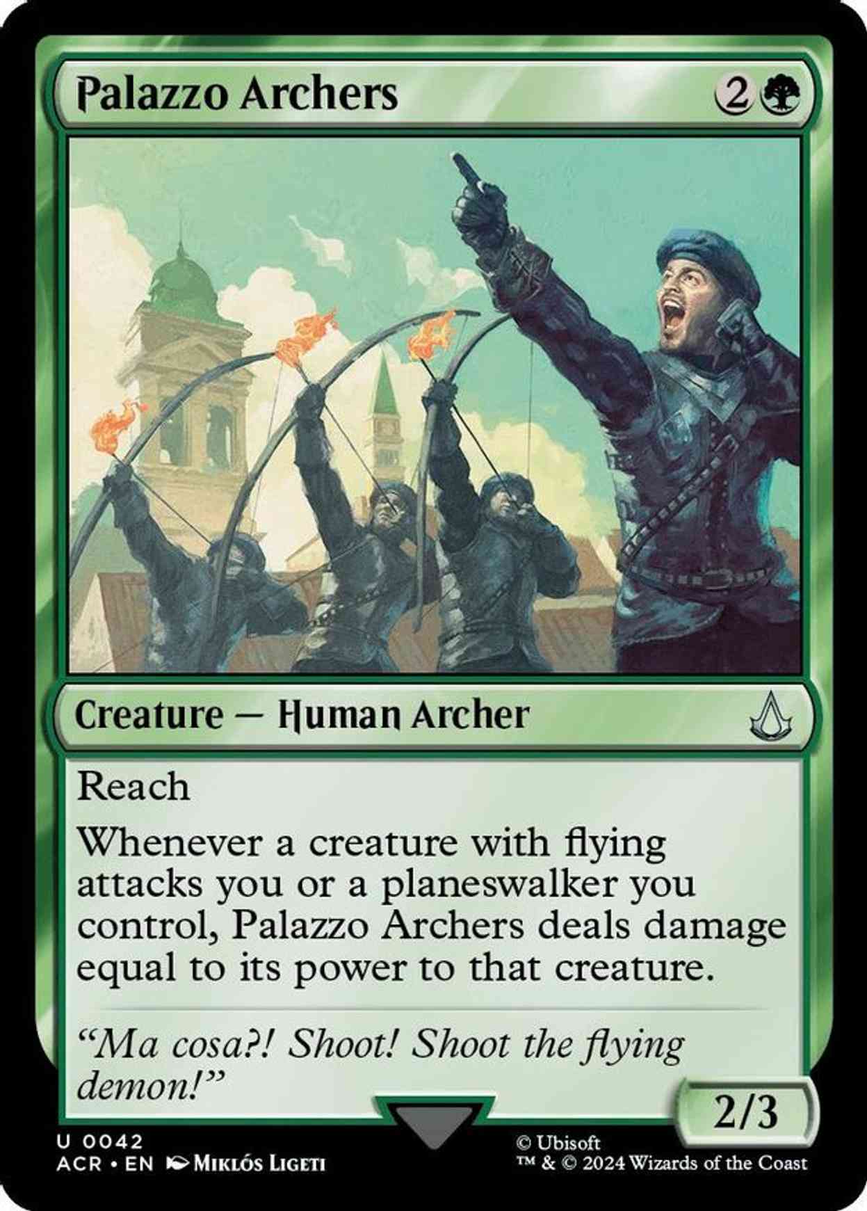 Palazzo Archers magic card front