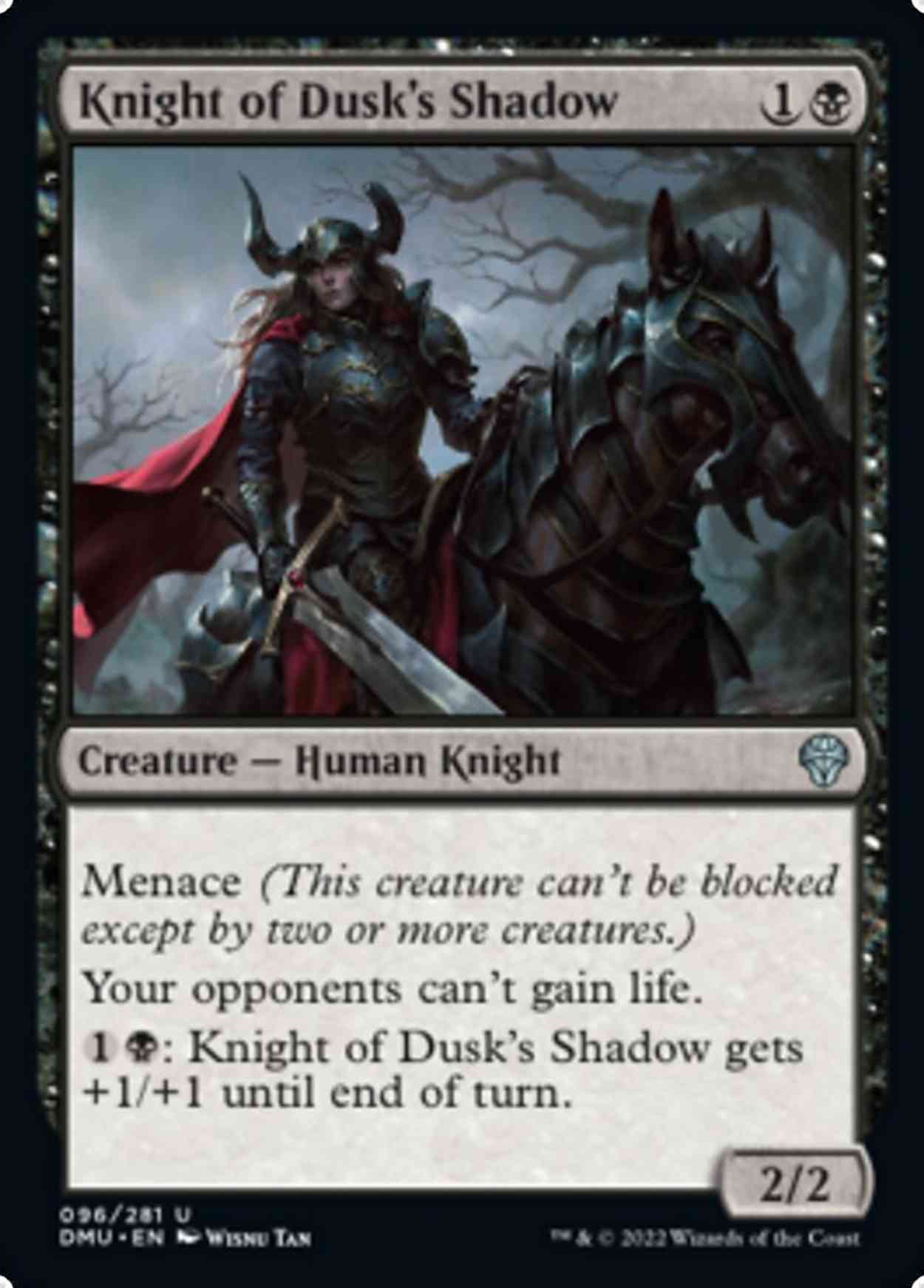 Knight of Dusk's Shadow magic card front