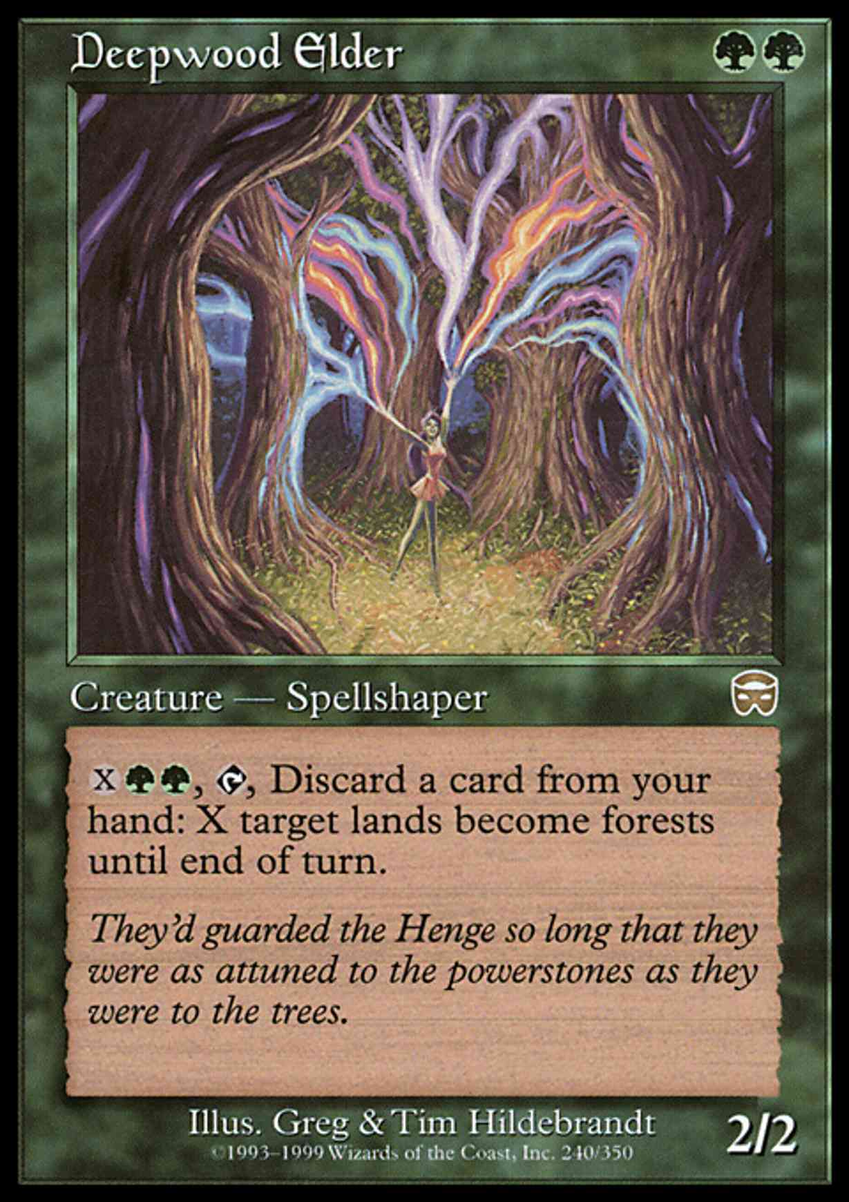 Deepwood Elder magic card front
