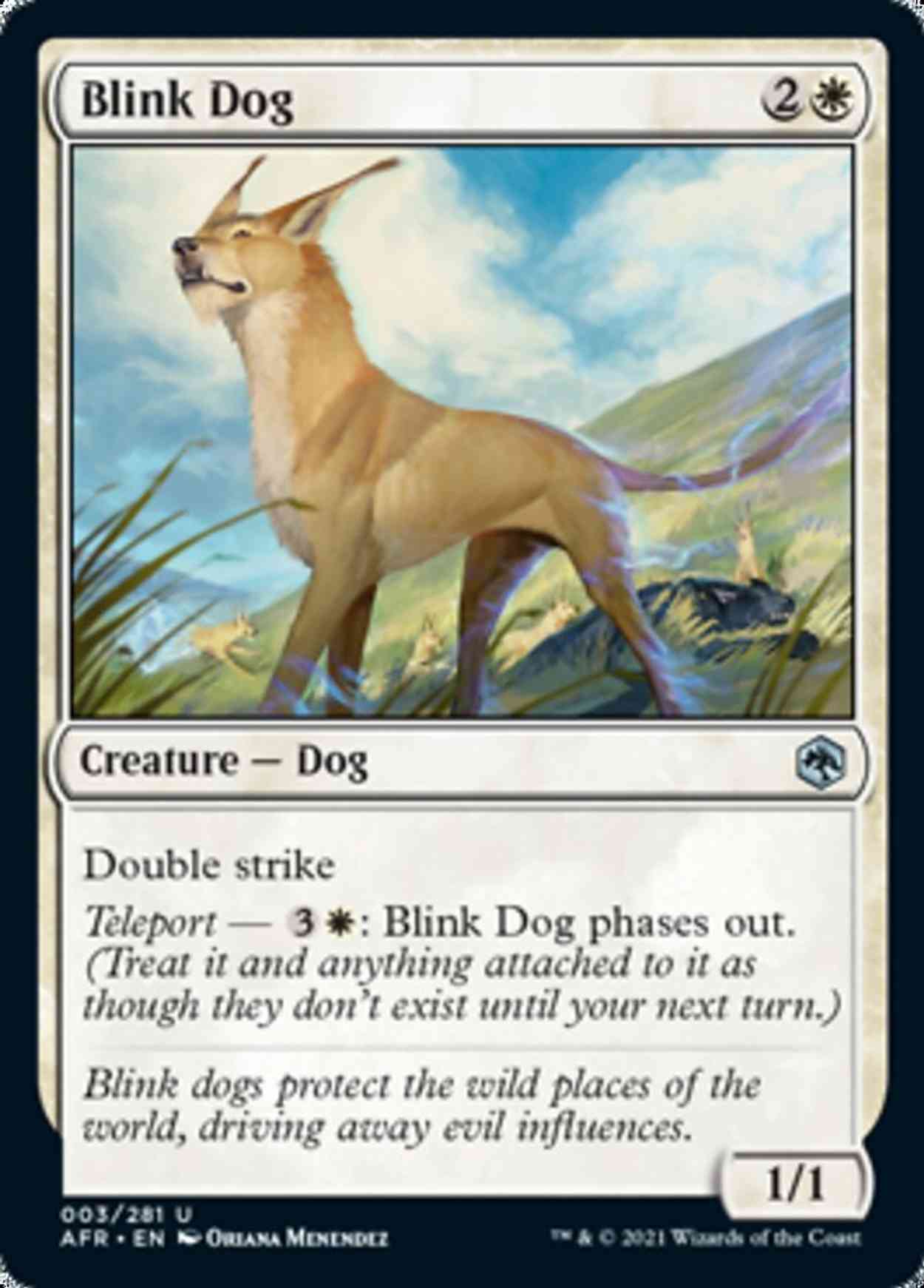 Blink Dog magic card front