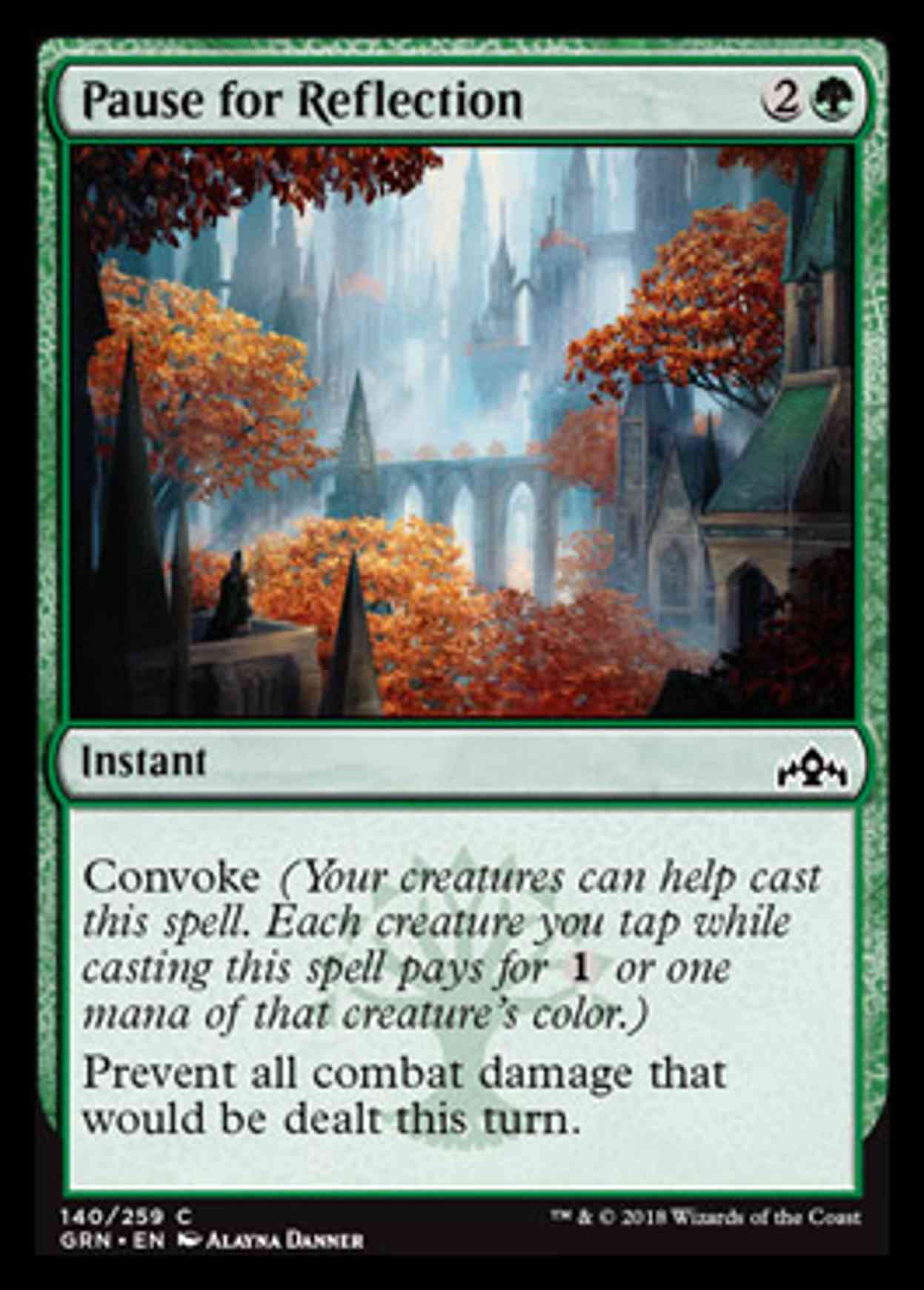 Pause for Reflection magic card front
