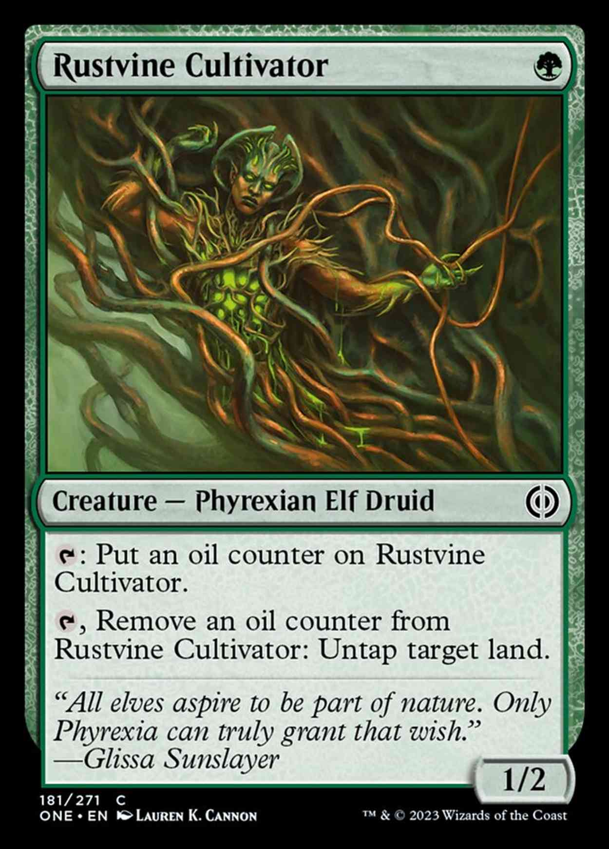 Rustvine Cultivator magic card front