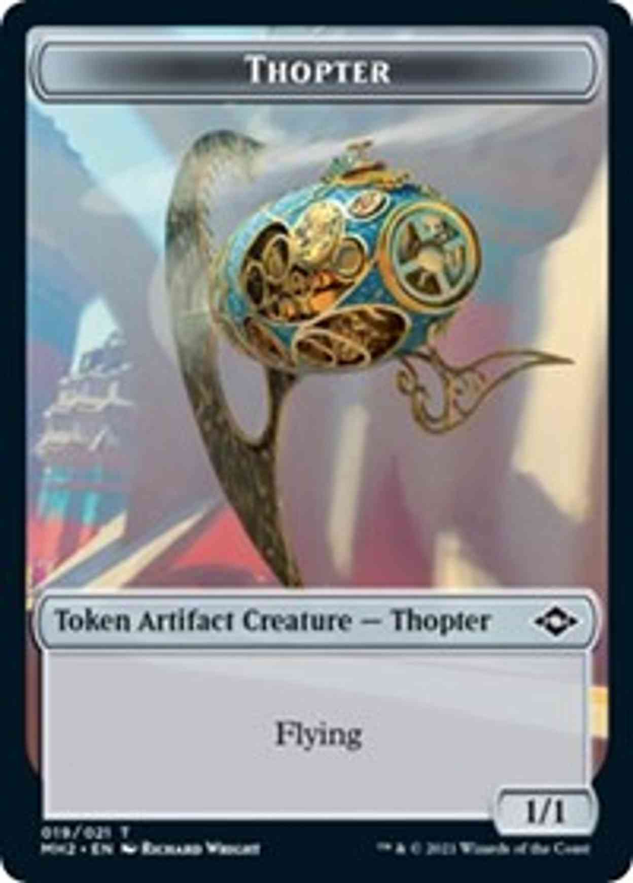 Thopter // Zombie Army Double-sided Token magic card front