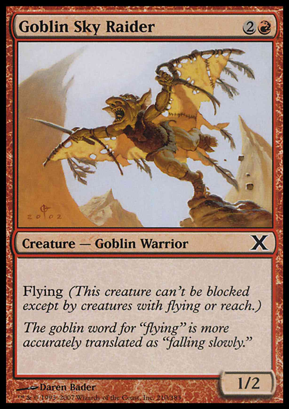 Goblin Sky Raider magic card front