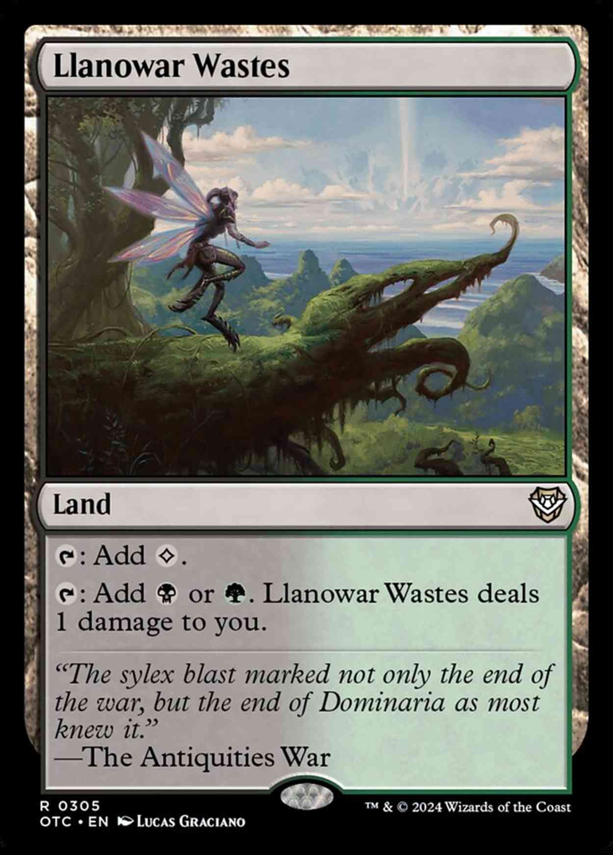 Llanowar Wastes magic card front