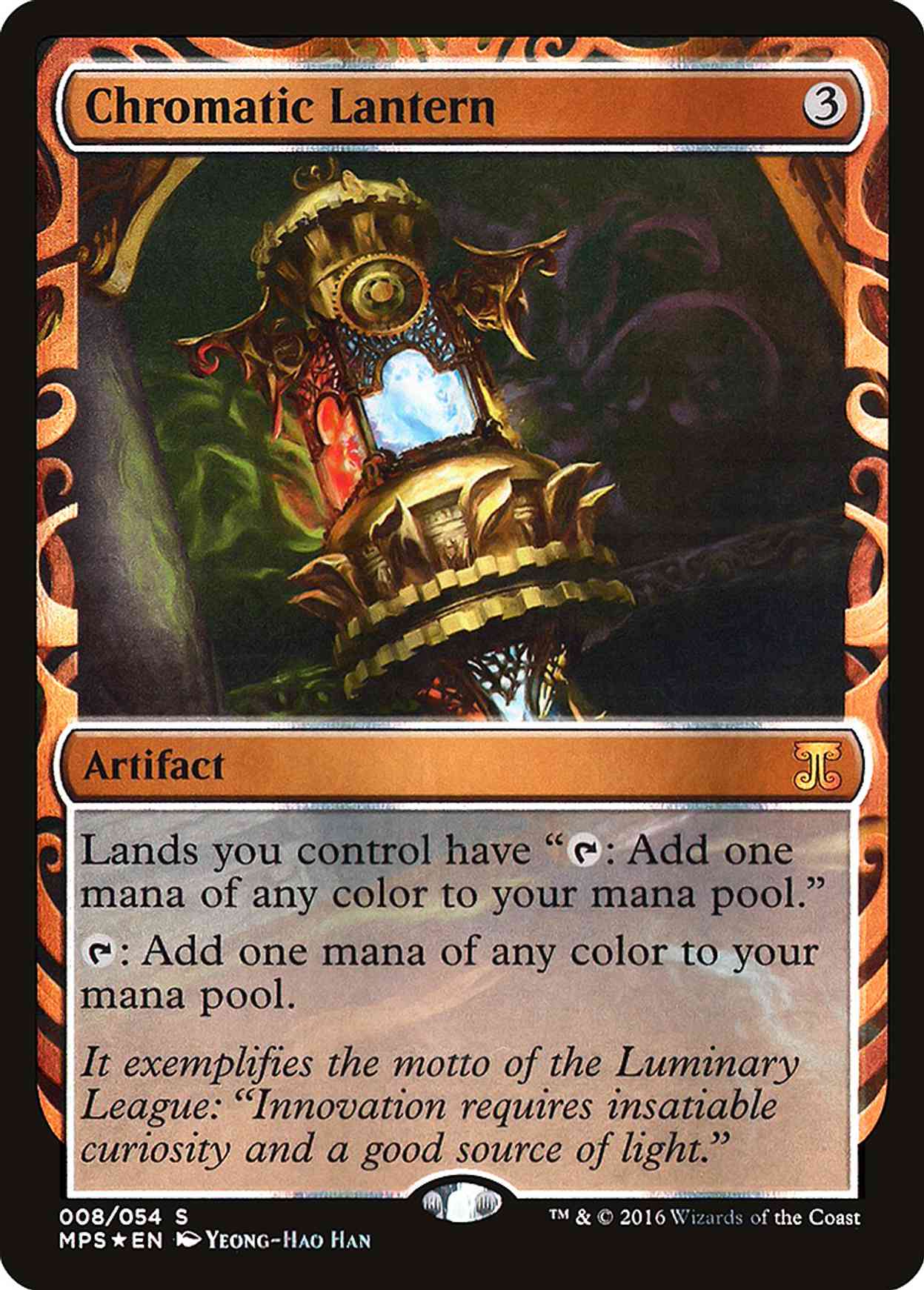 Chromatic Lantern magic card front