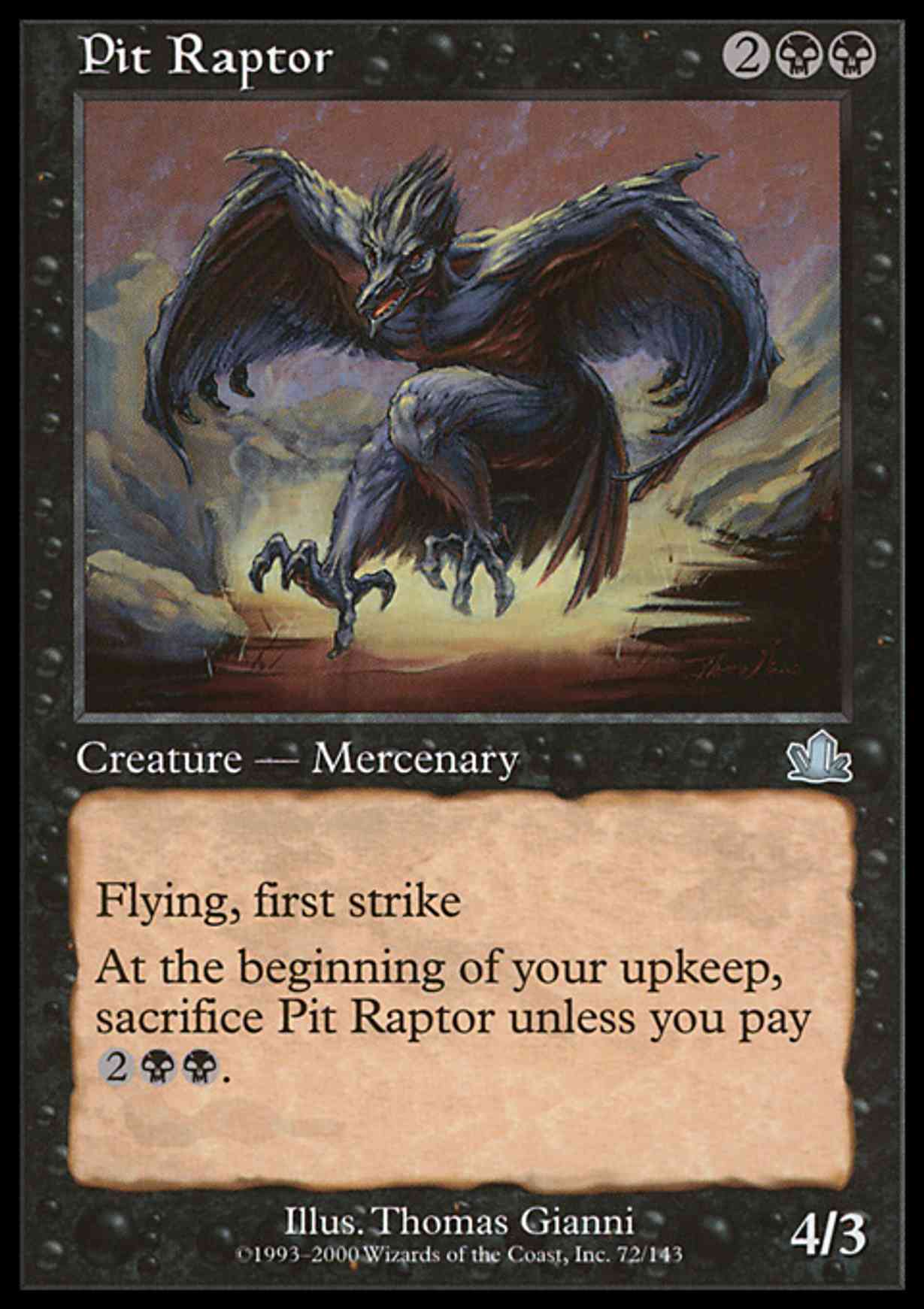 Pit Raptor magic card front