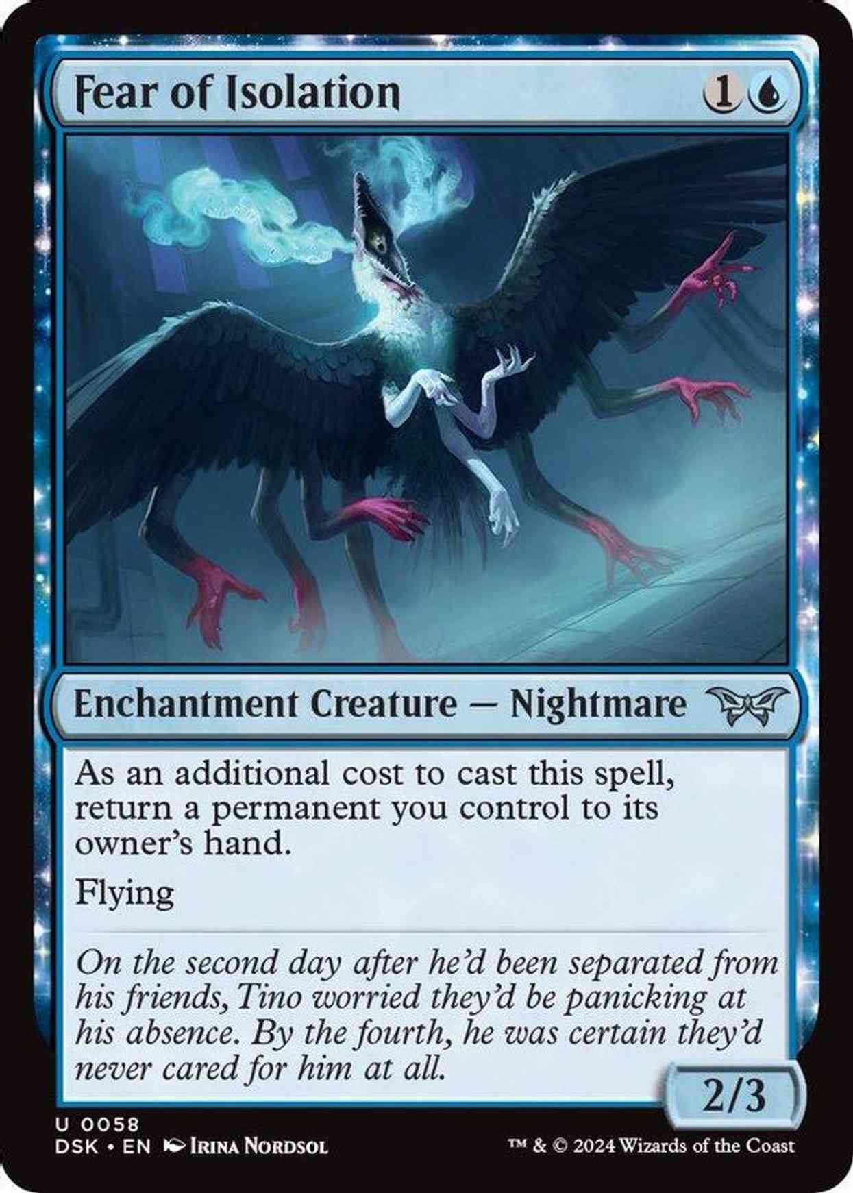 Fear of Isolation magic card front