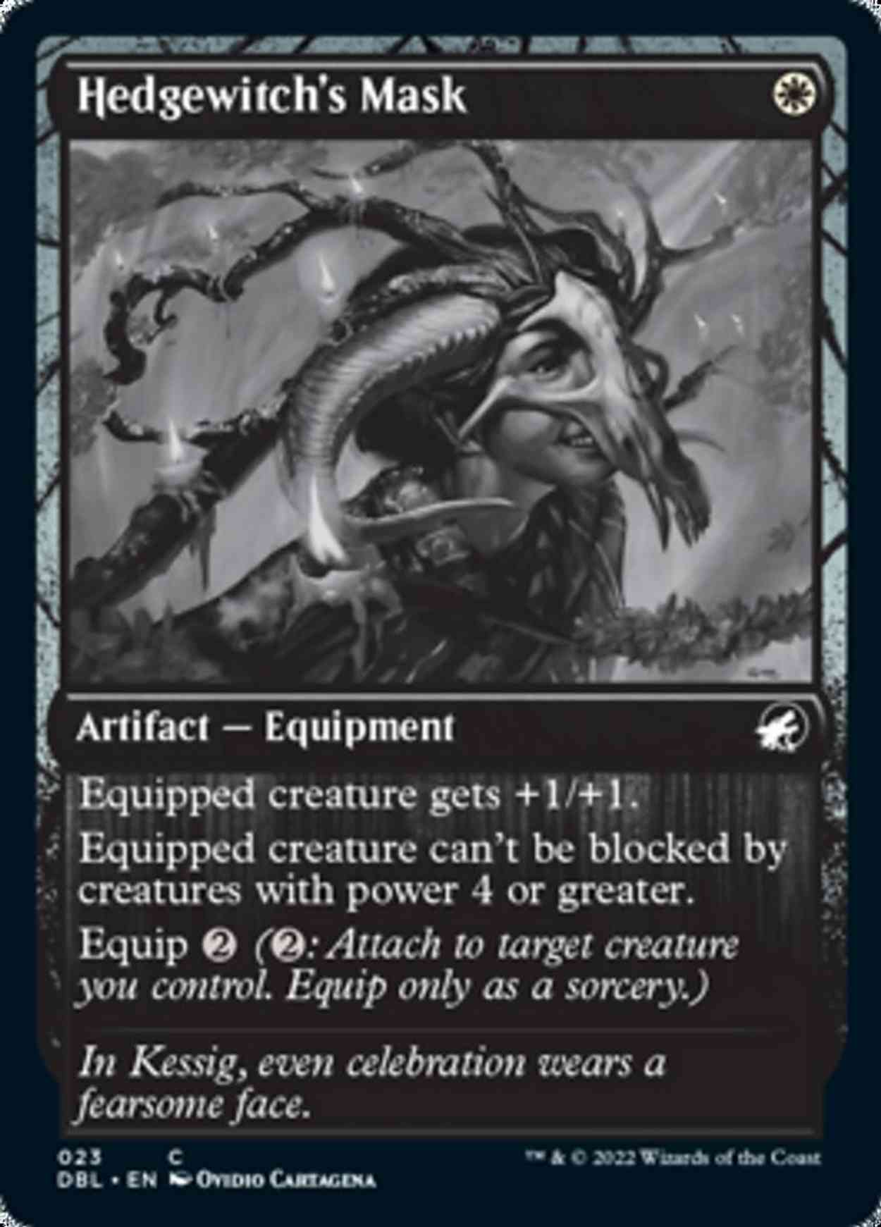 Hedgewitch's Mask magic card front