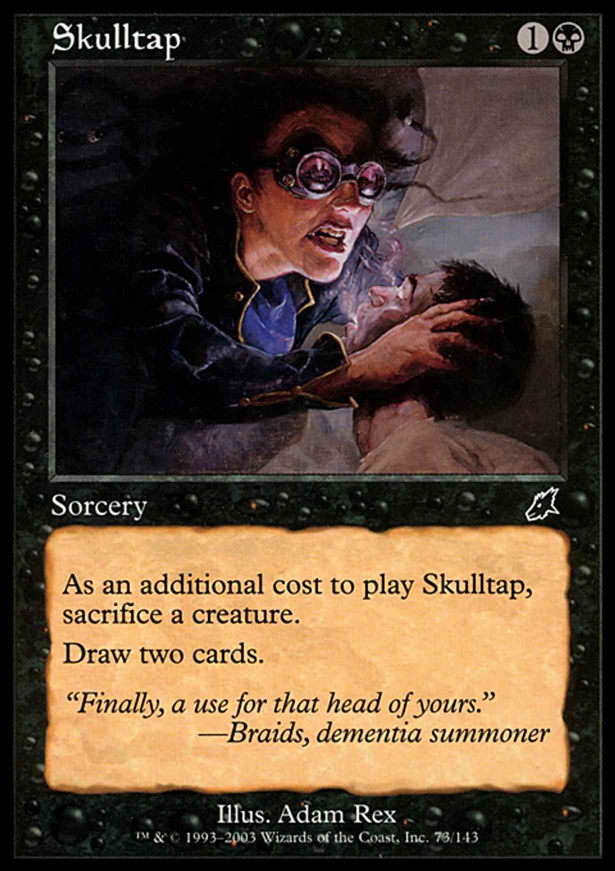Skulltap magic card front