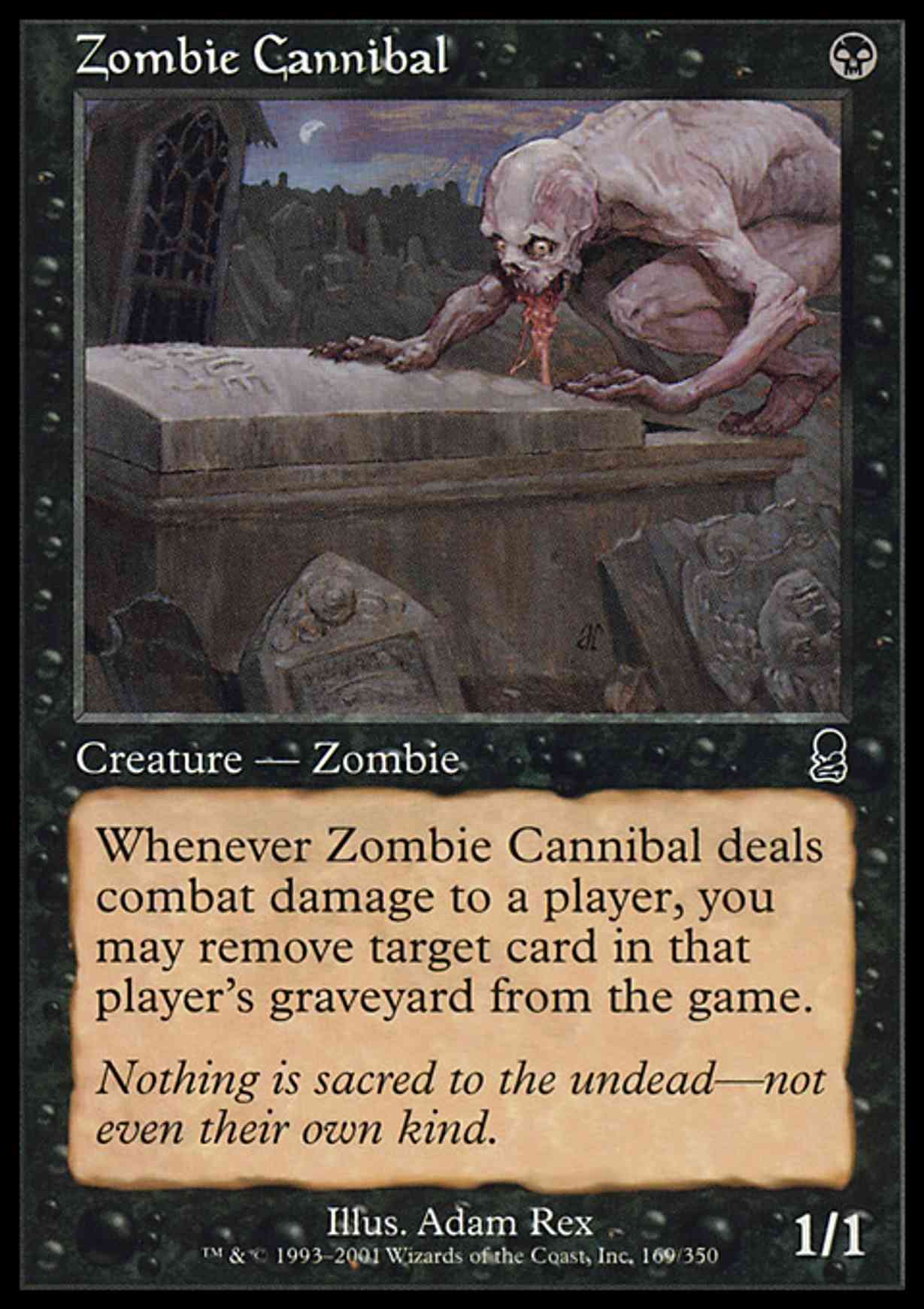 Zombie Cannibal magic card front