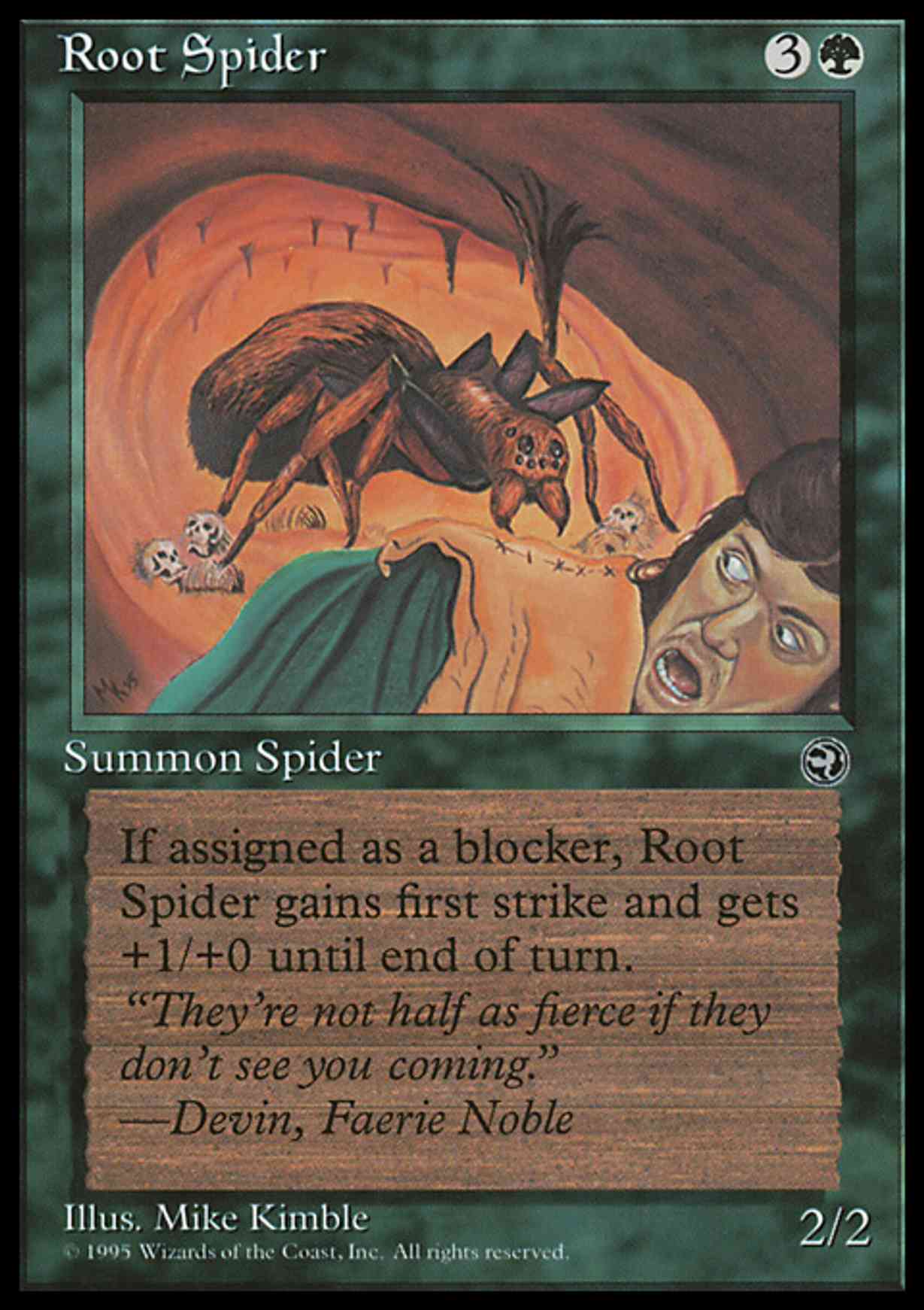 Root Spider magic card front